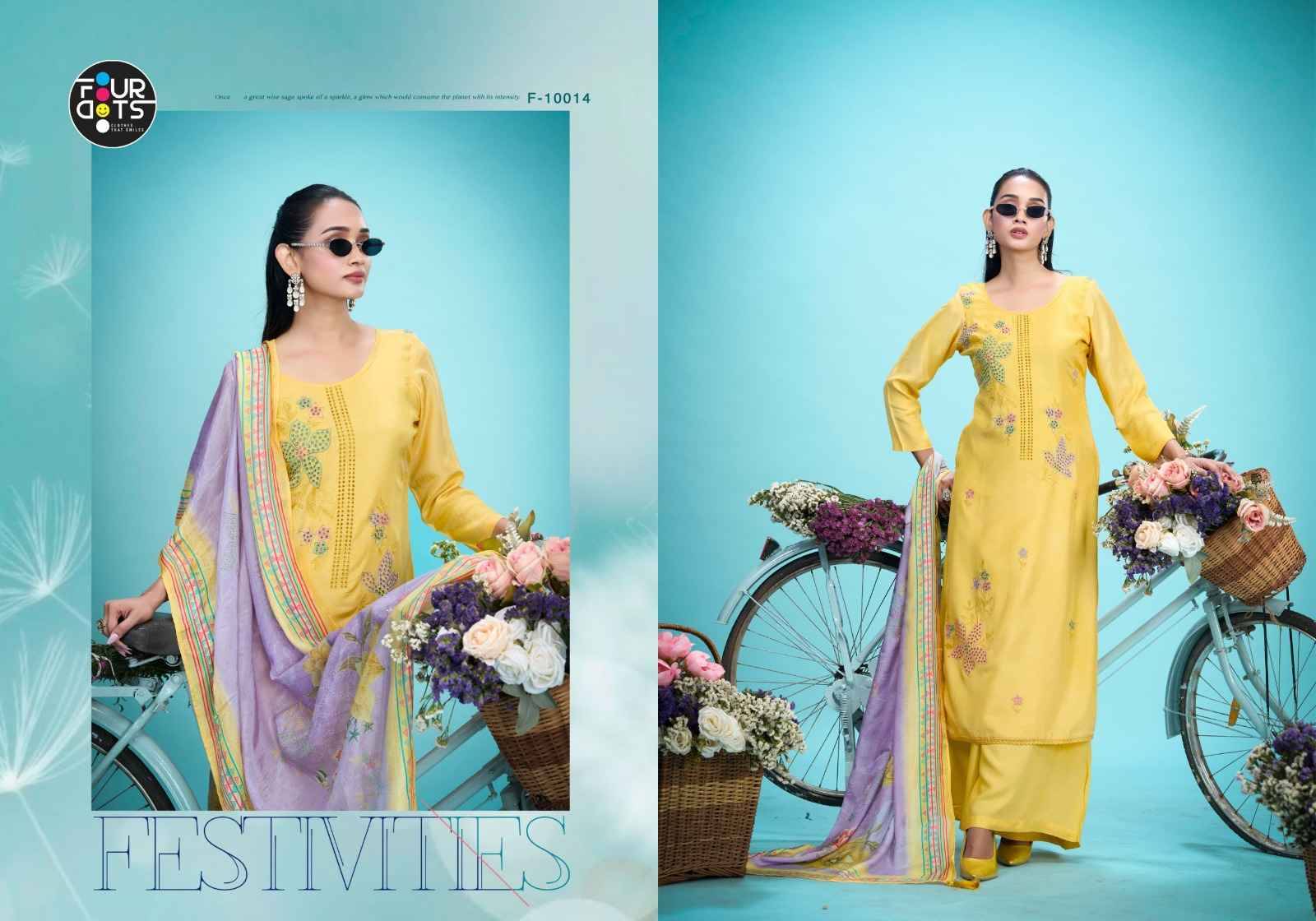 Rukmani By Rangoon 10011 to 10014 Series Beautiful Suits Colorful Stylish Fancy Casual Wear & Ethnic Wear Fancy Dresses At Wholesale Price